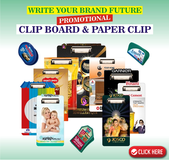 Promotional Clip board and Paper Clip