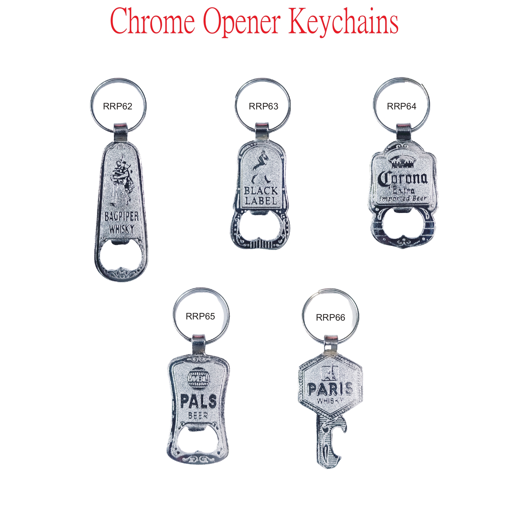 Chrome Opener Keychain