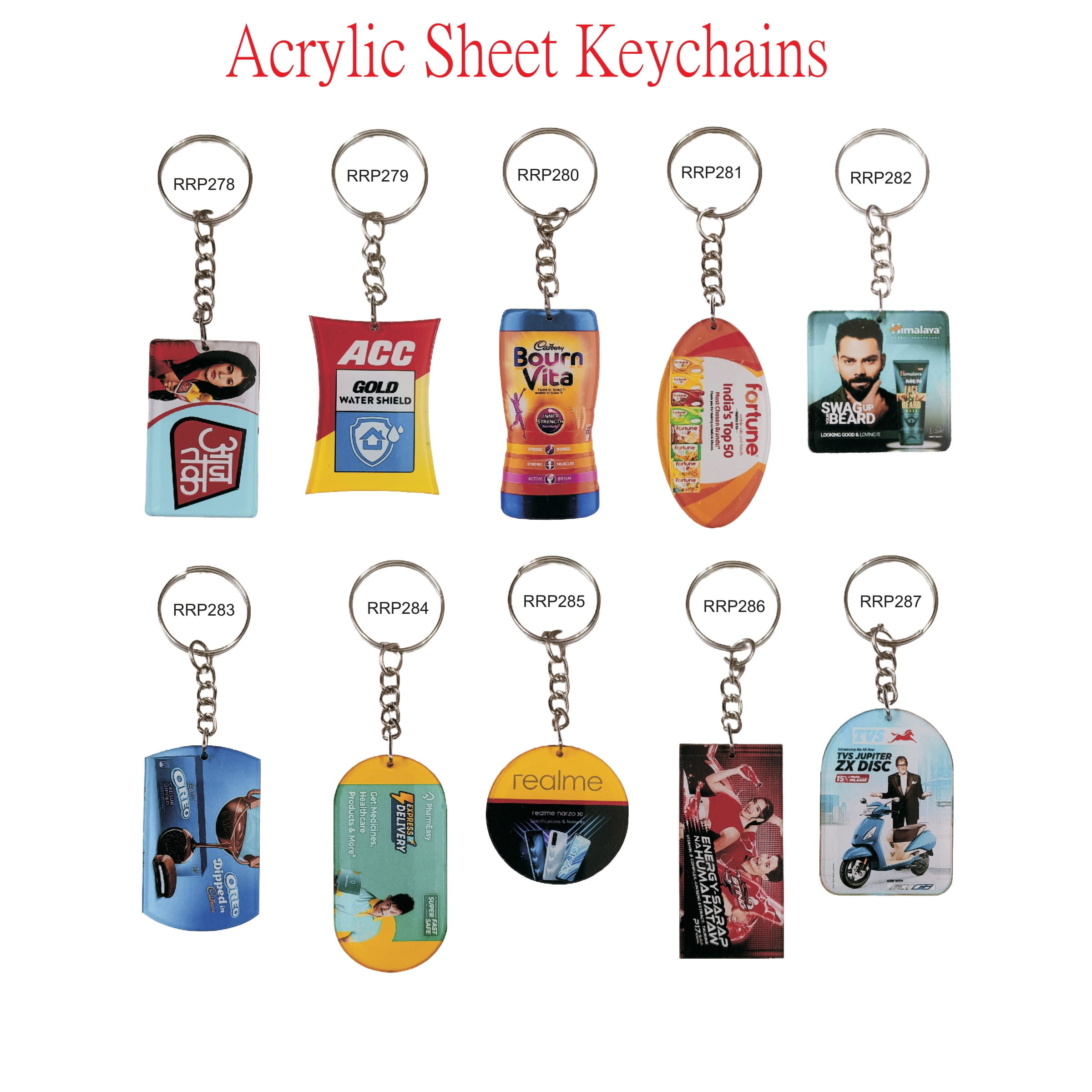 Acrylic Sheet Keychain
