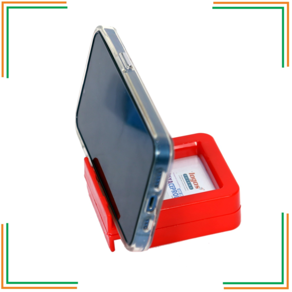 Enhance Your Workspace with Our Promotional Plastic Paper Weight with mobile stand Rap 231 N