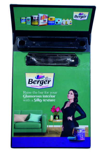 Plastic Promotional Clip Board ” Berger “
