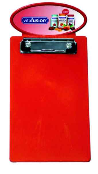 Plastic Promotional Clip Boards ” Vita Fusion “