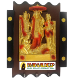 Wall Hanging of Ram Darbar with 3-hook key hanger