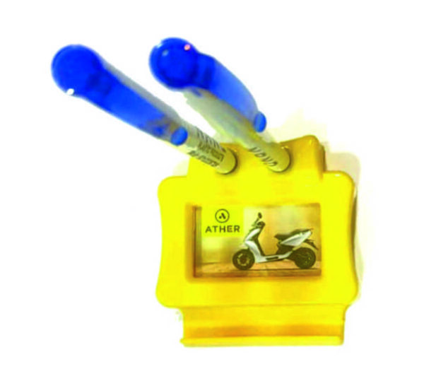 Ather Promotional Plastic Paper Weight With Pen Stand And Mobile Stand