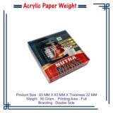 Promotional Acrylic Paper Weight – Your Ideas, Our Craftsmanship Rrp 297 N