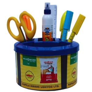 Elevate Your Brand Round Promotional Plastic Pen Stand Rap 44