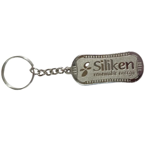 Silken Nickel Plated Metal Keychains