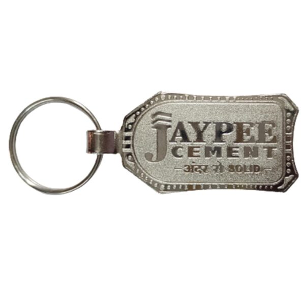 Jaypee Cement Nickel Plated Metal Keychain