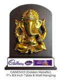 GANESHJI (Golden Antique) Table & Wall Hanging