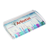 Promotional Acrylic Paper Weight Model No 800012 –  Curved Rectangle Shape