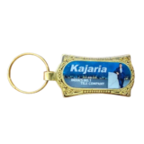 Promotional Golden Digital Photo Meena Metal Keychains 600044