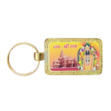 Promotional Golden Digital Photo Meena Metal Keychains 600045