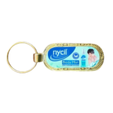 Promotional Golden Digital Photo Meena Metal Keychains 600046