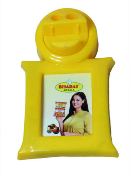 Bharat Plastic Paper Weight Revolving With Pen Stand And Mobile Stand