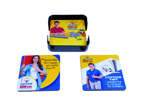 Captain MDF Wooden Promotional Tea Coaster