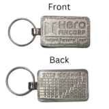 Nickel Plated Metal Keychains 600010 (With Calendar)