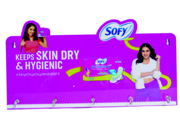 Sofy MDF Wooden Promotional Key Hanger
