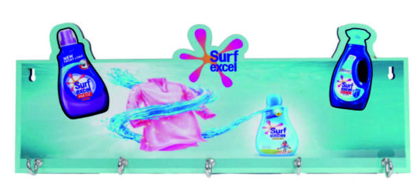 Surf Excel MDF Wooden Promotional Key Hanger