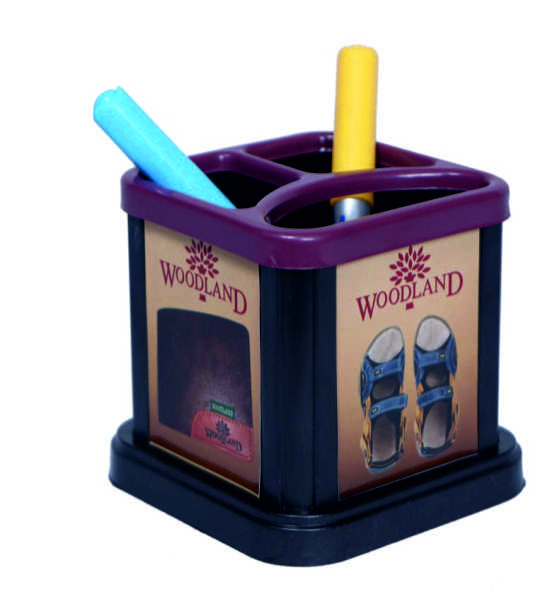 Woodland Promotional Plastic Pen Stand