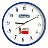 Benadryl Promotional Wall Clock
