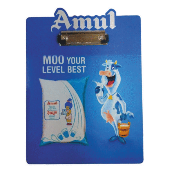 MDF Wooden Promotional Clip Board  ” Amul “