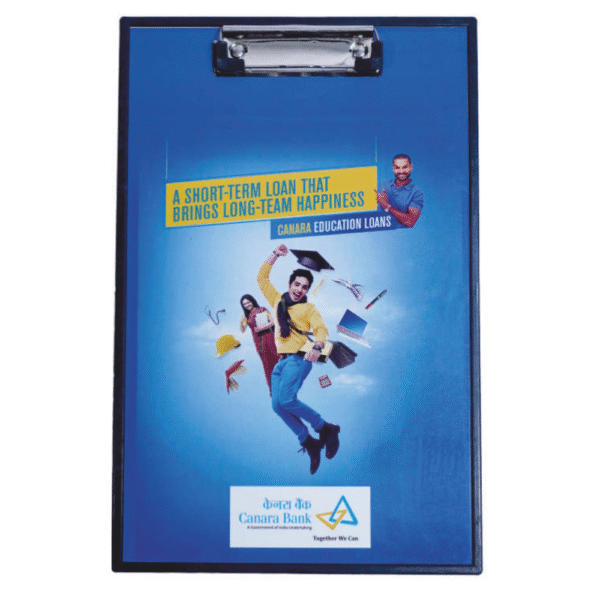 Plastic Promotional Clip Board A4 Size ” Canara Bank “