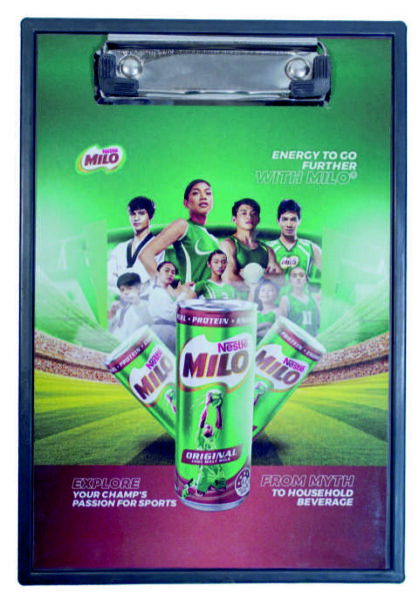 Plastic Promotional Clip Board ” Milo “