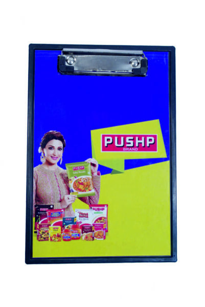 Plastic Promotional Clip Board ” Pushp “