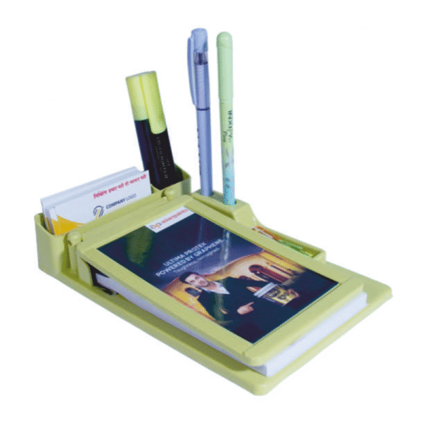 Plastic Promotional Multipurpose Clip Board Cum Pen stand ” Asian Paints “