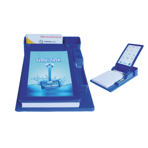 Plastic Promotional Multipurpose Clip Board Cum Pen stand ” Center Fresh “