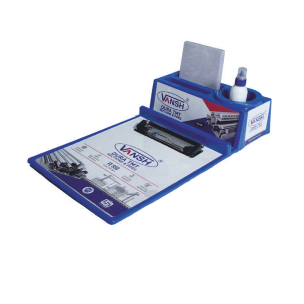 Plastic Promotional Multipurpose Clip Board Cum Pen stand “Vansh”