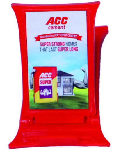 ACC Cement Promotional Mobile Stand