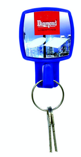 Diamond Promotional Plastic Key Hanger