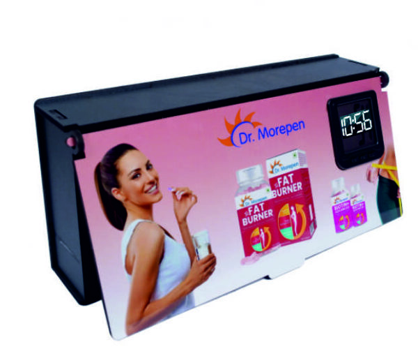 Dr. Morepen Promotional MDF Wooden Key Hanger With Digital Clock