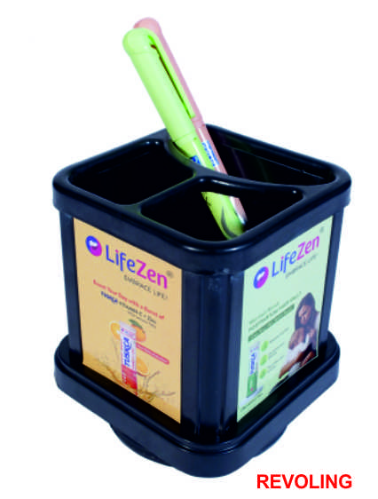 Life Zen Promotional Revolving Pen Stand