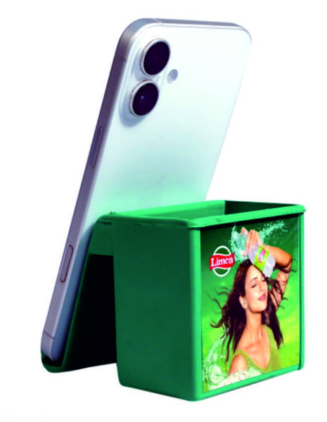 Limca Promotional Plastic Pen Stand Cum Mobile Stand