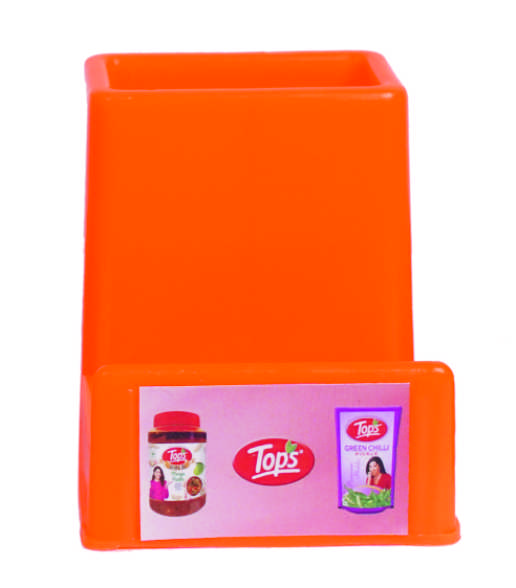 Tops Promotional Multipurpose Pen Stand Cum Mobile Stand , Coin & Pin Holder