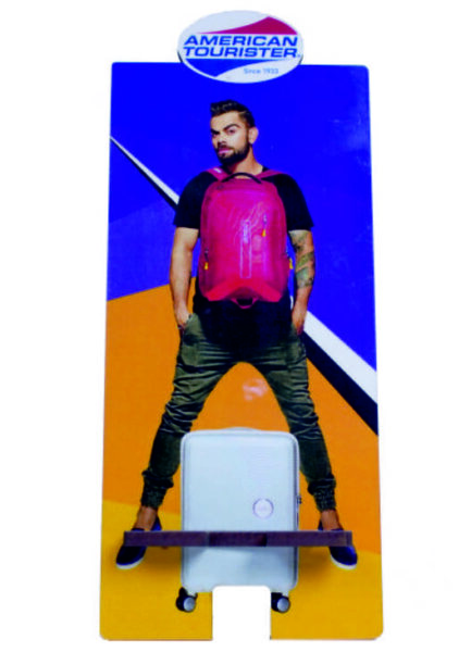 American Tourister MDF Wooden Promotional Mobile Stand