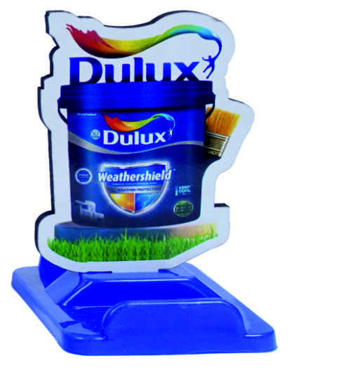 Dulux Promotional Plastic With MDF Mobile Stand