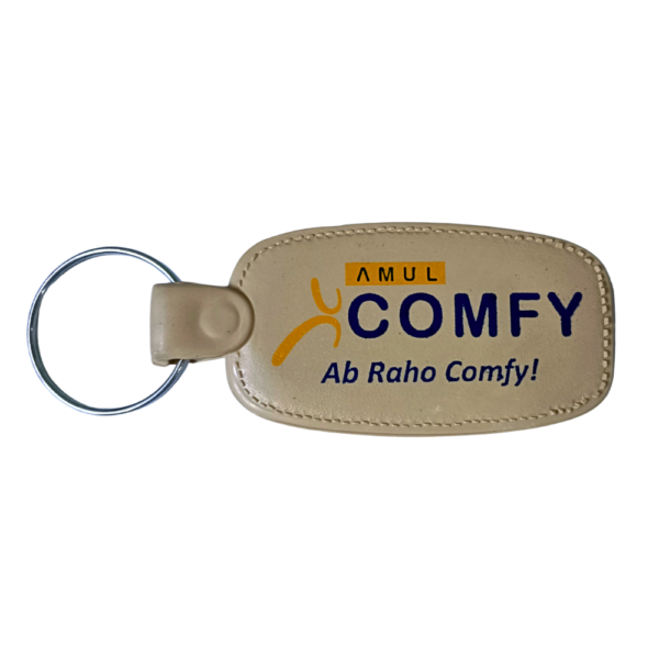 Comfy Promotional Abs Plastic Printed Keychain