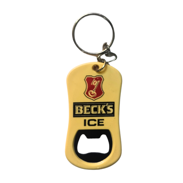 Becks Plastic Bottle Opener Keychain
