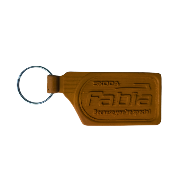 Fabia Die Moulding PVC Keyring