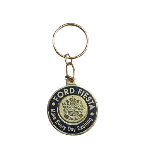 Ford Fiesta Golden Printing Meena Keychains