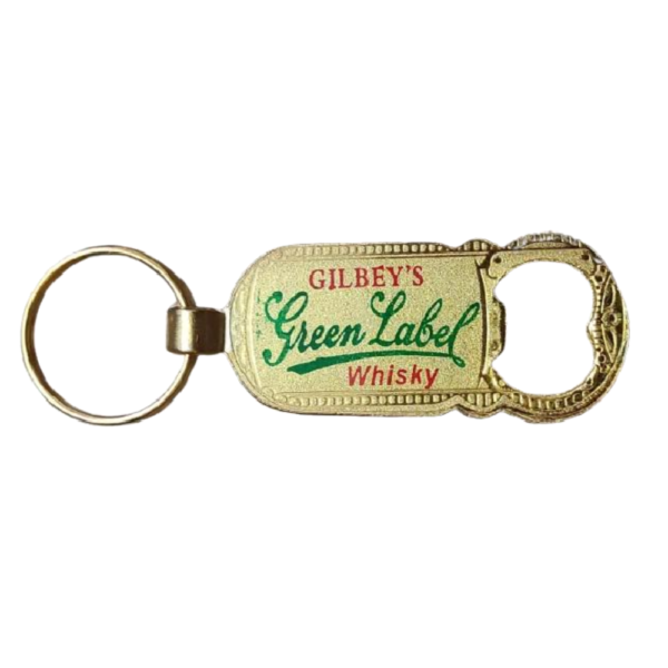 Green Label Golden Bottle Opener Keychain