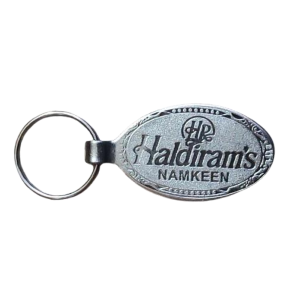 Haldiram Nickel Plated Metal Keychain