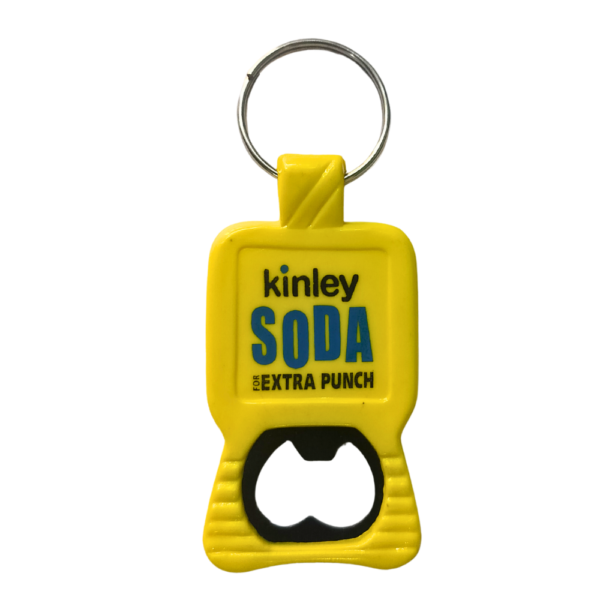 Soda Plastic Bottle Opener Keychain