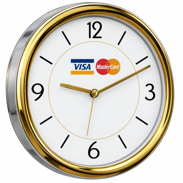 Visa Master Card Promotional Wall Clock